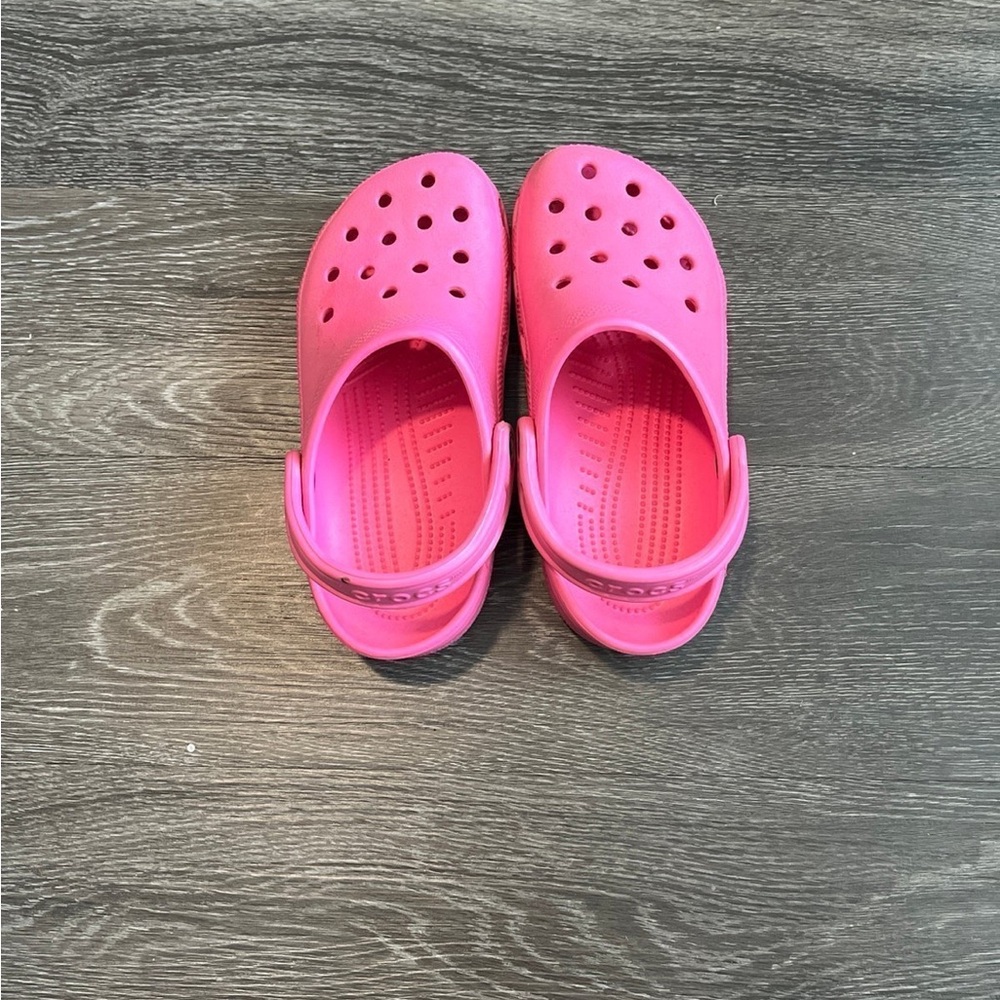 Hot pink Barbie CROCS